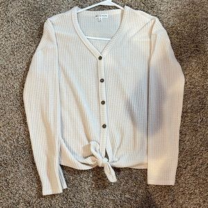 Tan sweater/cardigan